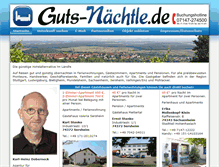 Tablet Screenshot of guts-naechtle.de